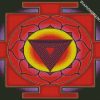 Red Yantra diamond painting