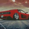 Red Ferrari Testarossa Sport Car diamond painting