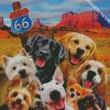 Route 66 Dog diamond painting