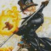 Sabo One Piece diamond painting