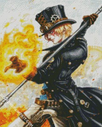 Sabo One Piece diamond painting