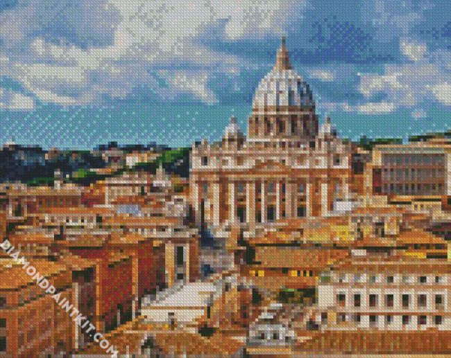 Saint Peter Square Vatican diamond painting