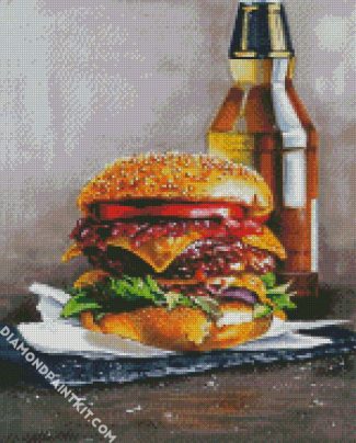 Tasty Burger diamond painting