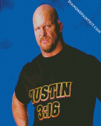 The Wrestler Mania Stone Cold Steve Austin diamond painting