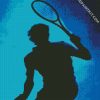 Tennis Player Silhouette diamond painting