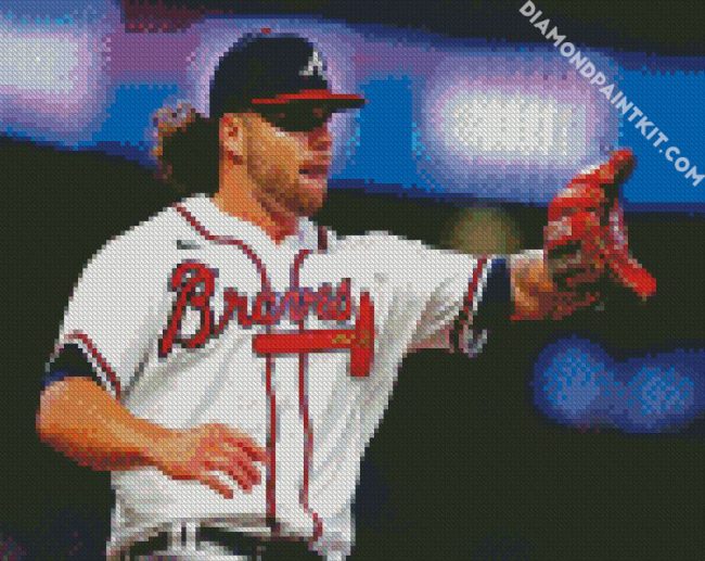 The Baseball Player Jacob Webb Atlanta Braves diamond painting