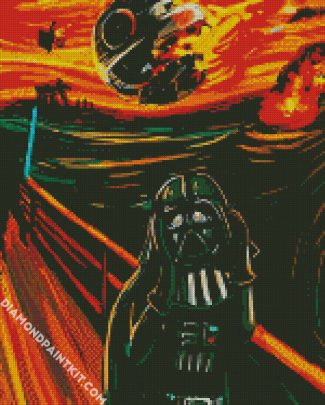 The Scream Vader diamond painting