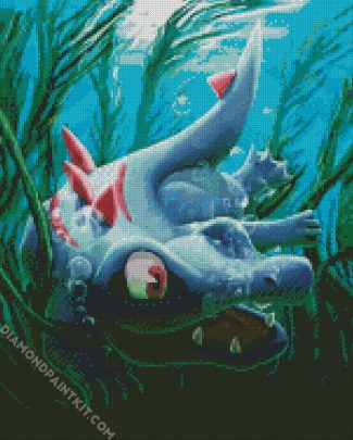 Totodile Pokémon diamond painting