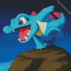 Totodile Pokemon Illustration diamond painting