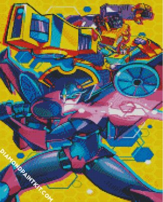 Transformers Illustration Art diamond painting