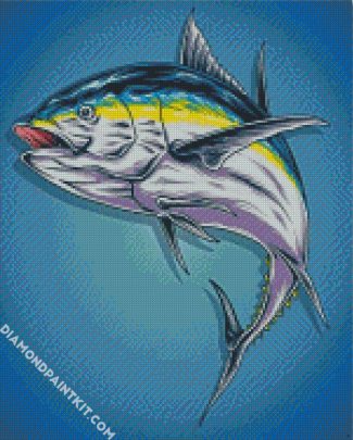 Tuna Fish Illustration diamond painting