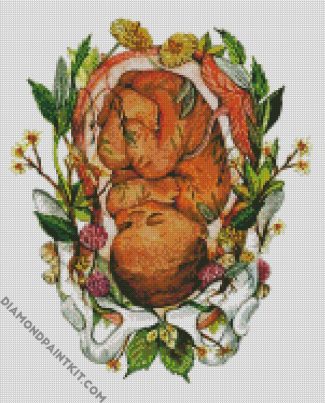 Unborn Baby Illustration diamond painting