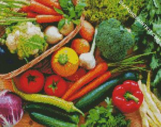 Vegetables diamond painting