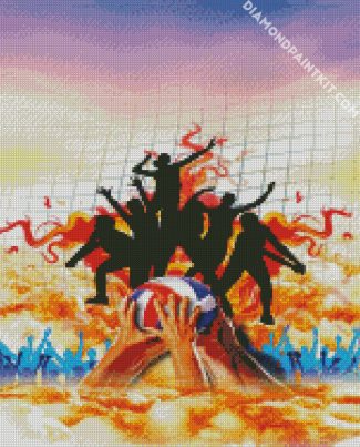 Volleyball Illustration diamond painting