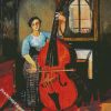 Woman Playing Cello diamond painting