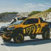 Yellow And Black Utes diamond painting