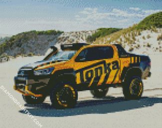 Yellow And Black Utes diamond painting