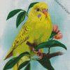 Yellow Budgerigar diamond painting