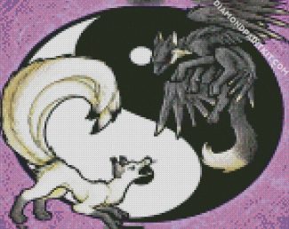 Yin And Yang Illustration diamond painting