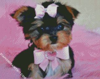 Yorkie Puppy diamond painting