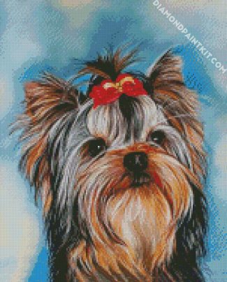 Yorkie Puppy Art diamond painting