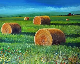 Abby Bales In Farmland diamond painting