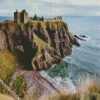 Aberdeen Dunnottar Castleprocessed diamond painting