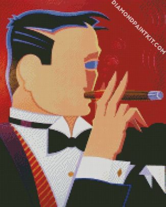 Abstract Cigar Smoker diamond painting