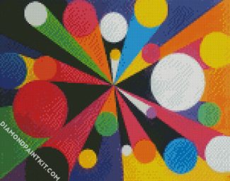 Abstract Colorful Circles diamond painting