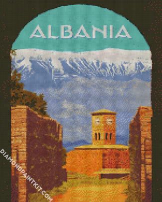 Albania Poster diamond painting