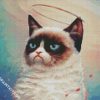 Angel Grumpy Cat diamond painting