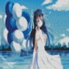 Anime Girl With Balloons diamond painting