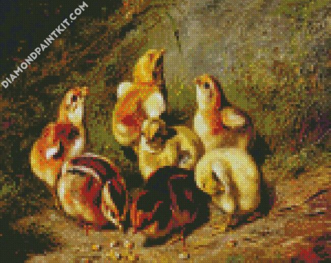 Baby Chicks diamond painting