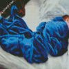 Baby In Blue Blanket diamond painting