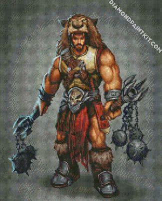 Barbarian Man diamond painting