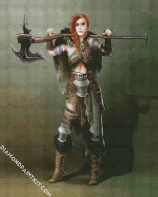 Barbarian Woman diamond painting