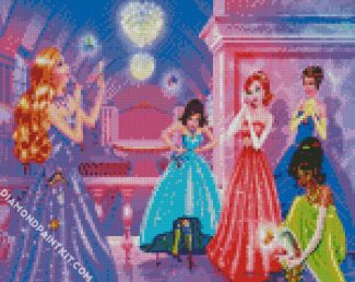 Barbie Princesses diamond painting