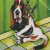 Basset Hound And Bagpipe diamond painting