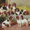 Basset Hound Puppies diamond painting