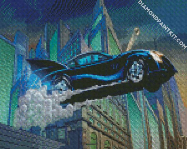 Batmobile Car diamond painting