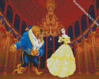 Beauty And The Beast Ballroom diamond painting