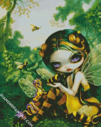 Bee Girl diamond painting