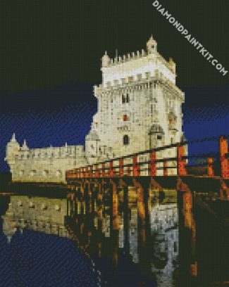 Belem Tower Building diamond painting