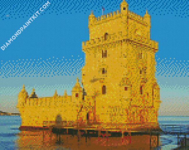 Belem Tower Portugal diamond painting