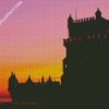 Belem Tower Silhouette diamond painting