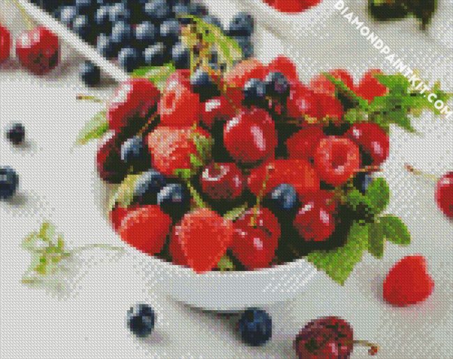 Berries Bowl diamond painting