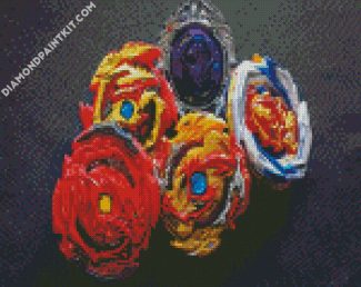 Beyblades diamond painting