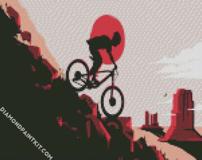 Biker Silhouette diamond painting