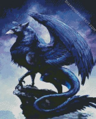 Black Griffon diamond painting