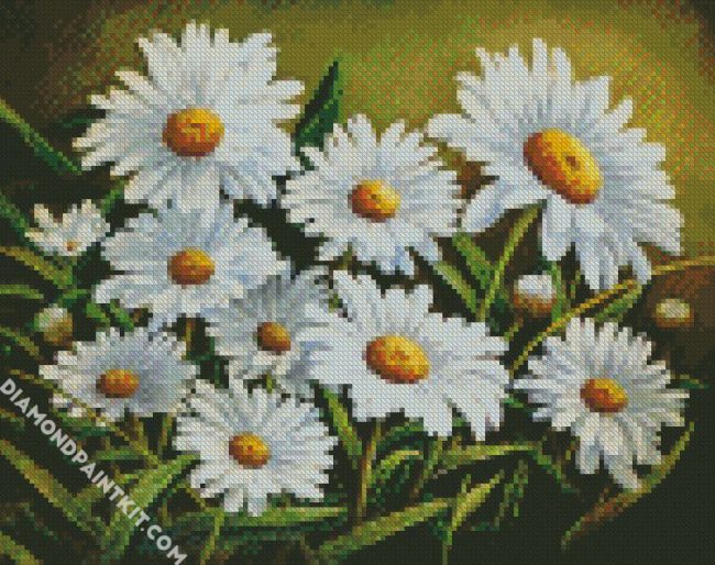 Blooming Chamomiles diamond painting